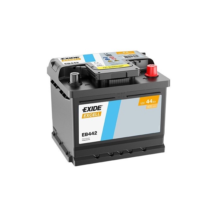 EXIDE Startovací baterie EXCELL 12 V, 44 Ah EB442