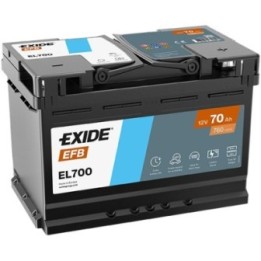 EXIDE Startovací baterie EFB Exide Start-Stop 12 V, 70 Ah EL700