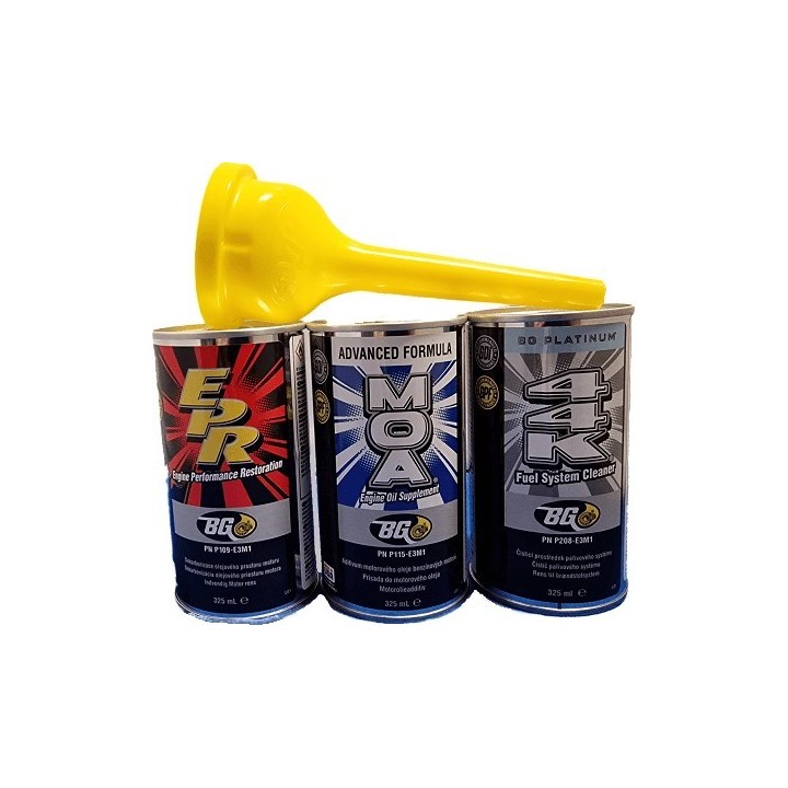 BG 6577 KIT 3 x 325 ml (Sada pro dekarbonizaci - benzínl) + trychtýř